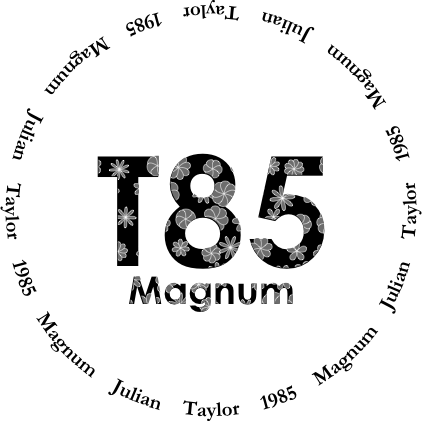 Glasses placemat: Taylor 1985 magnum