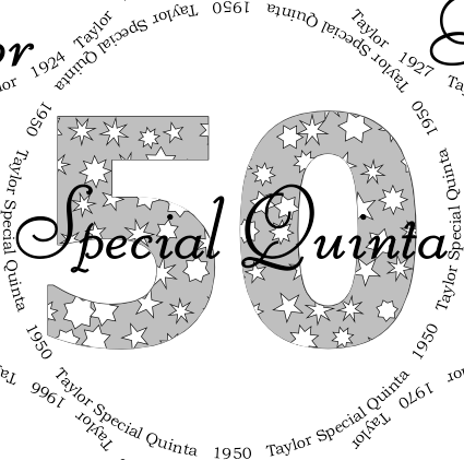 Glasses placemat: Taylor Special Quinta 1950
