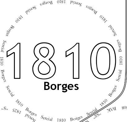 Glasses placemat: Borges 1810