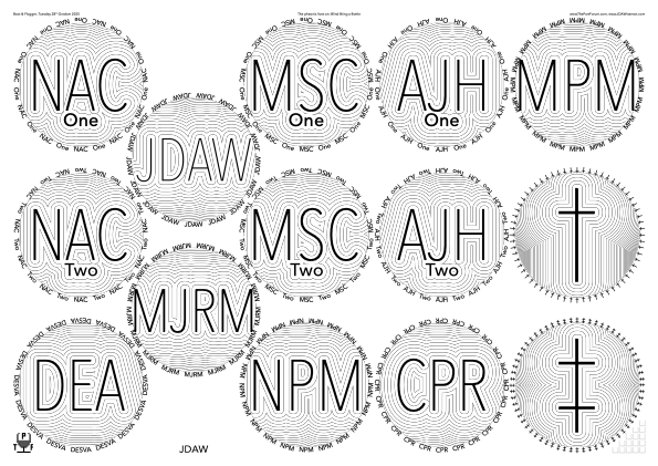 Glasses placemat