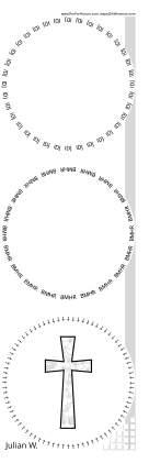 Glasses placemat
