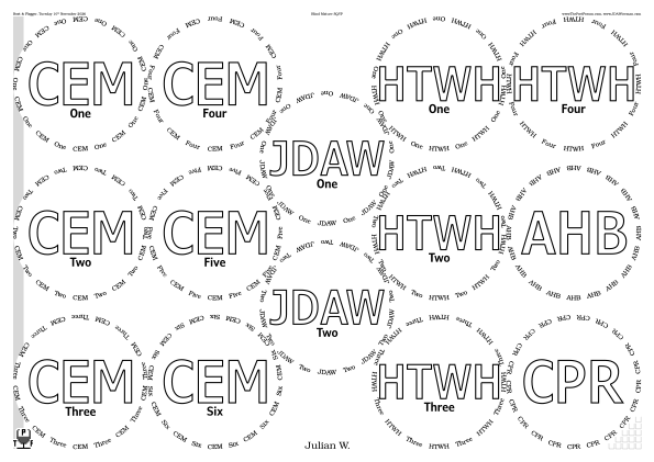 Glasses placemat
