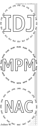 Glasses placemat
