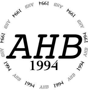 Glasses placemat: AHB’s unspecified 1994