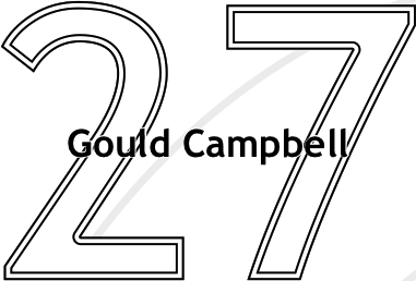 Glasses placemat: Gould Campbell 1927