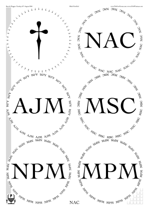 Glasses placemat