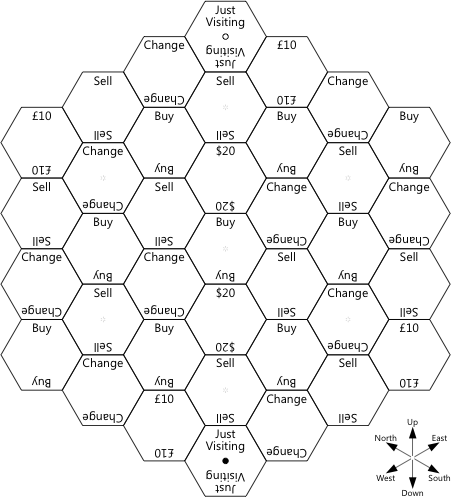 Game board of Hexagonal Thing