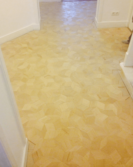 Wooden Penrose floor tiling