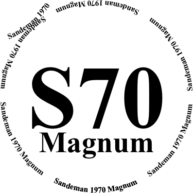 Glasses placemat: Sandeman 1970 magnum
